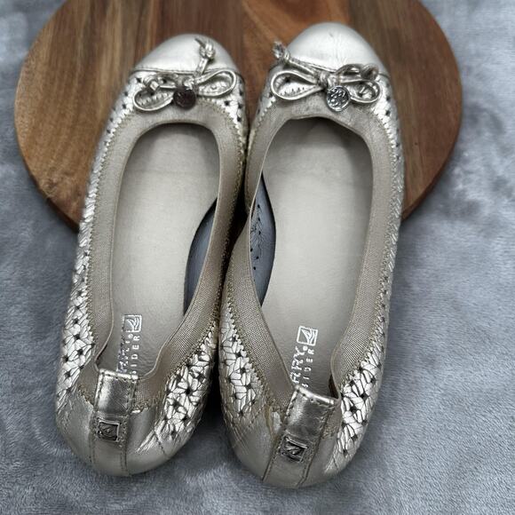 Sperry Top-Sider Shoes Womens Size 7M Ballet Flats Leather Bow Slip On STS93216 - Picture 9 of 12